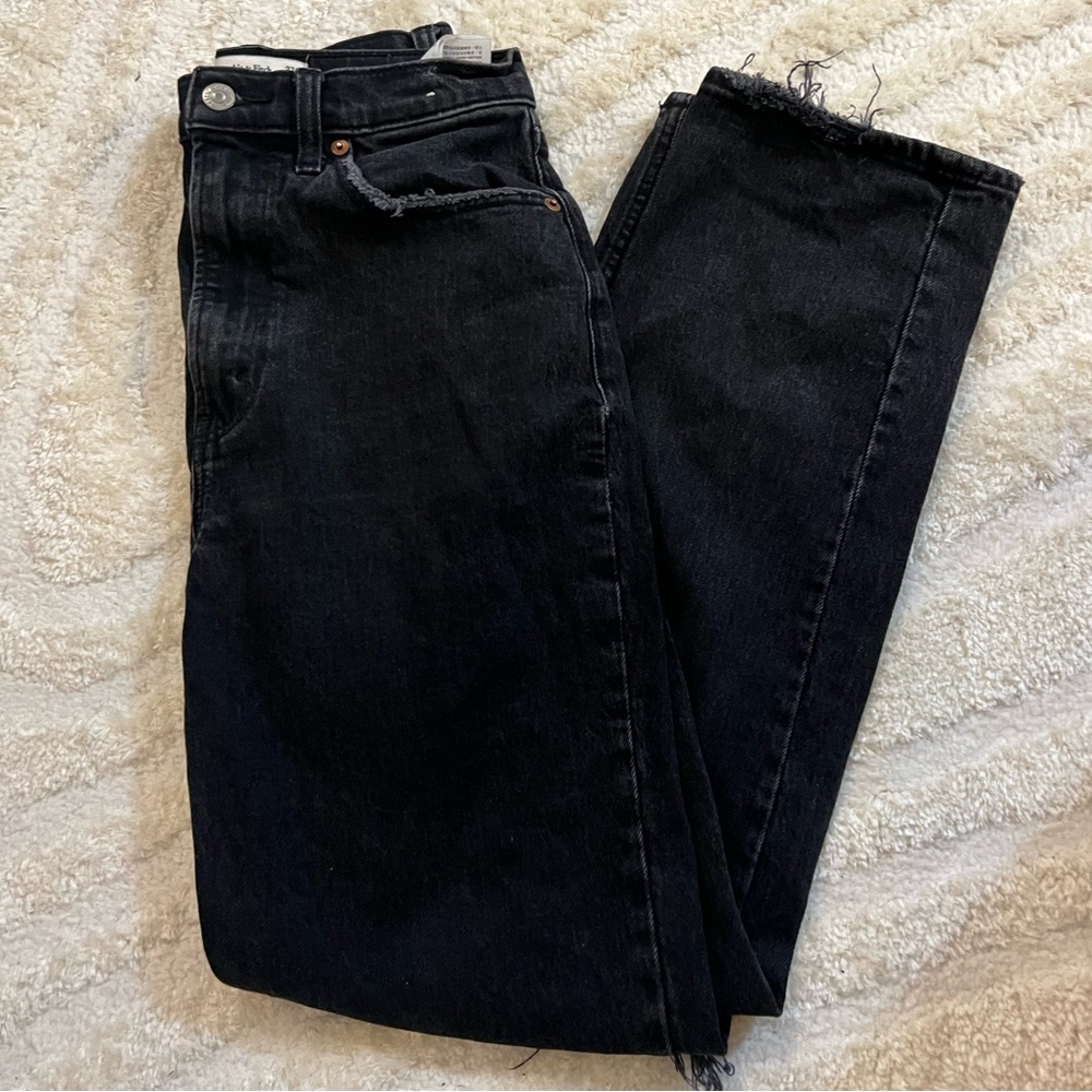 Abercrombie & Fitch Black Straight Leg Jeans